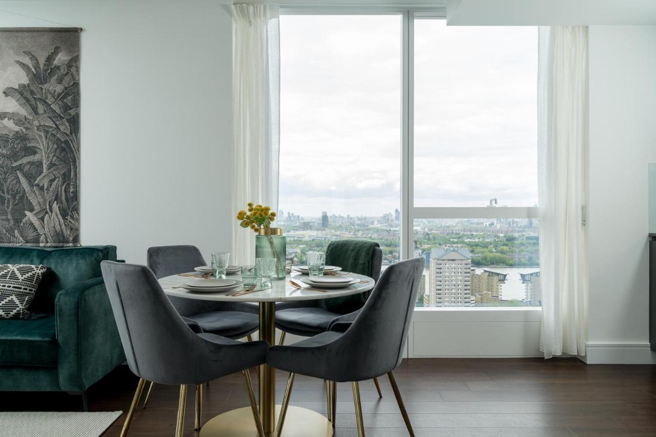 Luxurious Spacious 2Bed Suites Skyline River Views By Canary Wharf Лондон Екстериор снимка