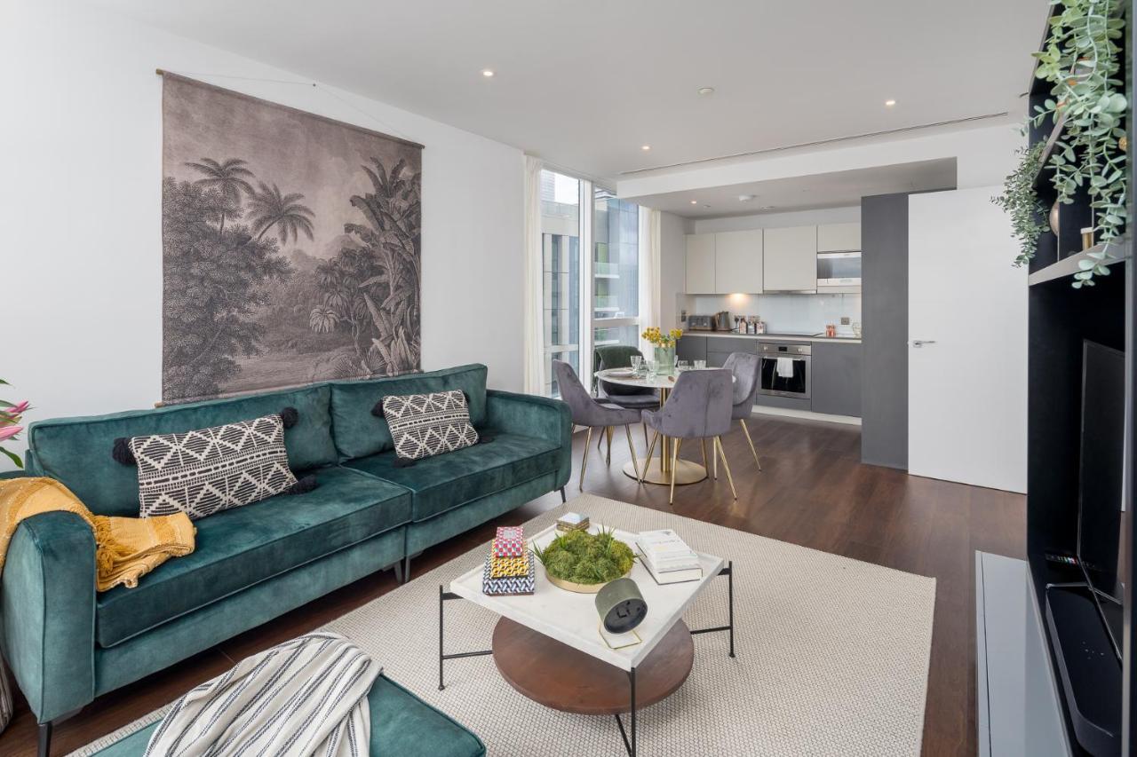 Luxurious Spacious 2Bed Suites Skyline River Views By Canary Wharf Лондон Екстериор снимка