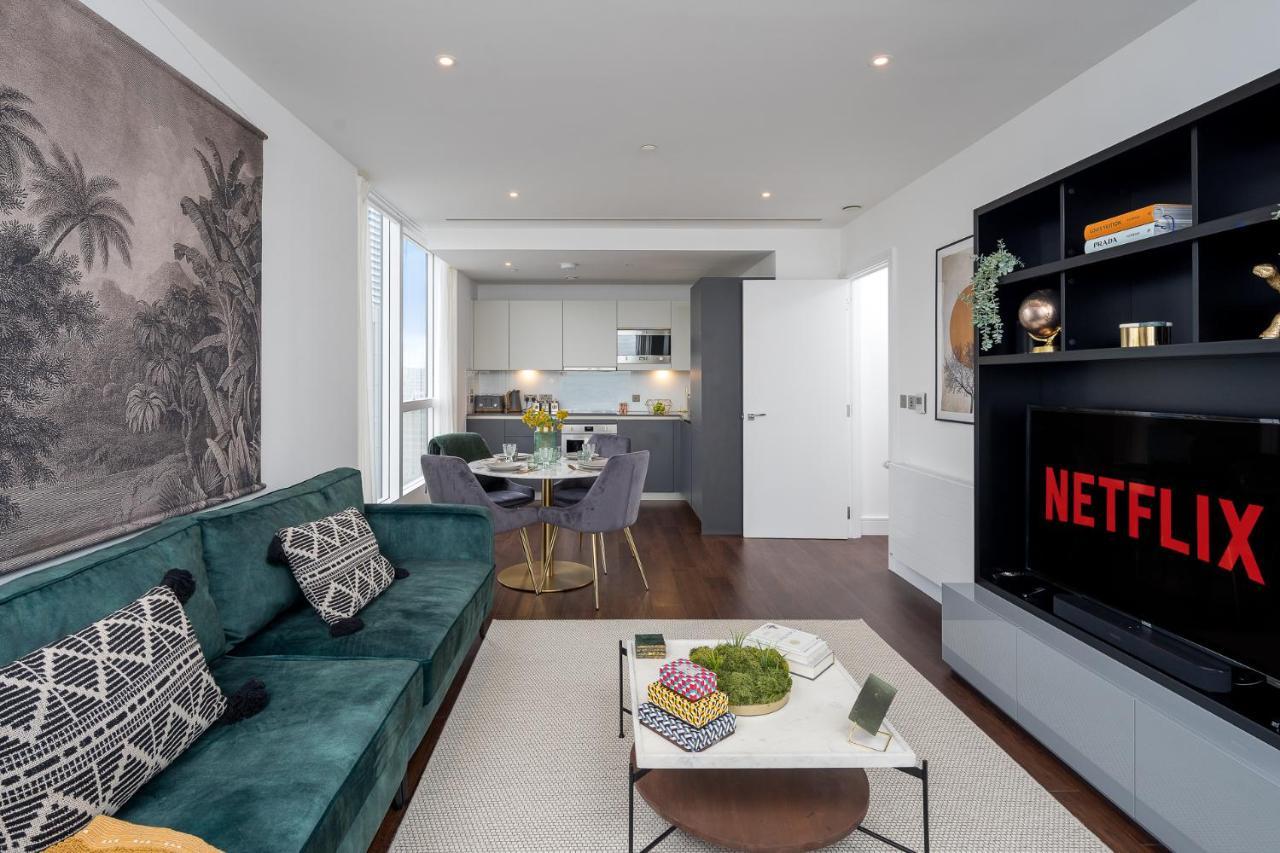 Luxurious Spacious 2Bed Suites Skyline River Views By Canary Wharf Лондон Екстериор снимка
