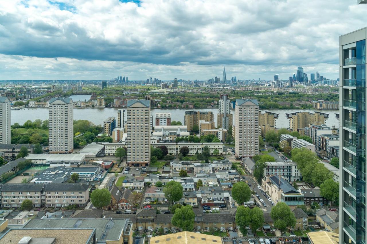 Luxurious Spacious 2Bed Suites Skyline River Views By Canary Wharf Лондон Екстериор снимка