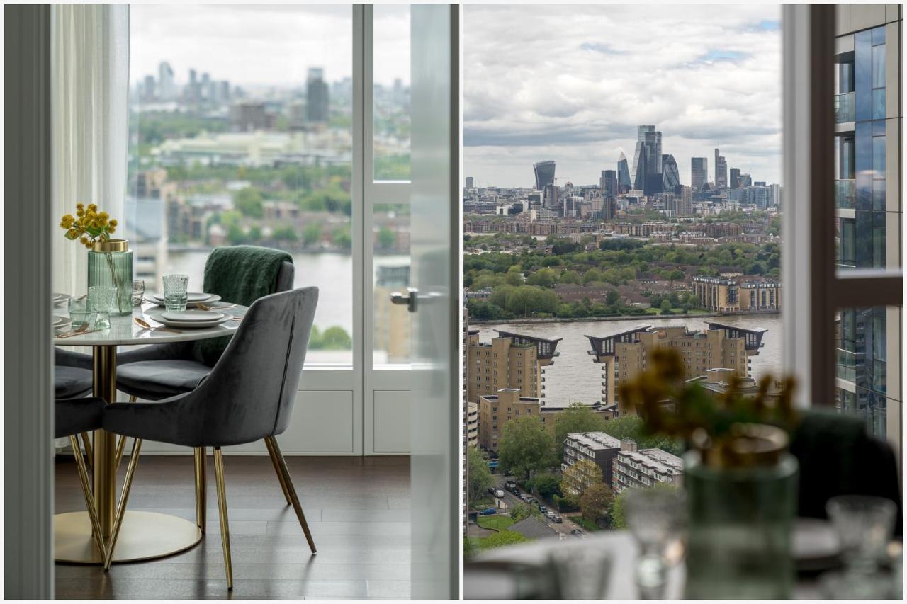 Luxurious Spacious 2Bed Suites Skyline River Views By Canary Wharf Лондон Екстериор снимка