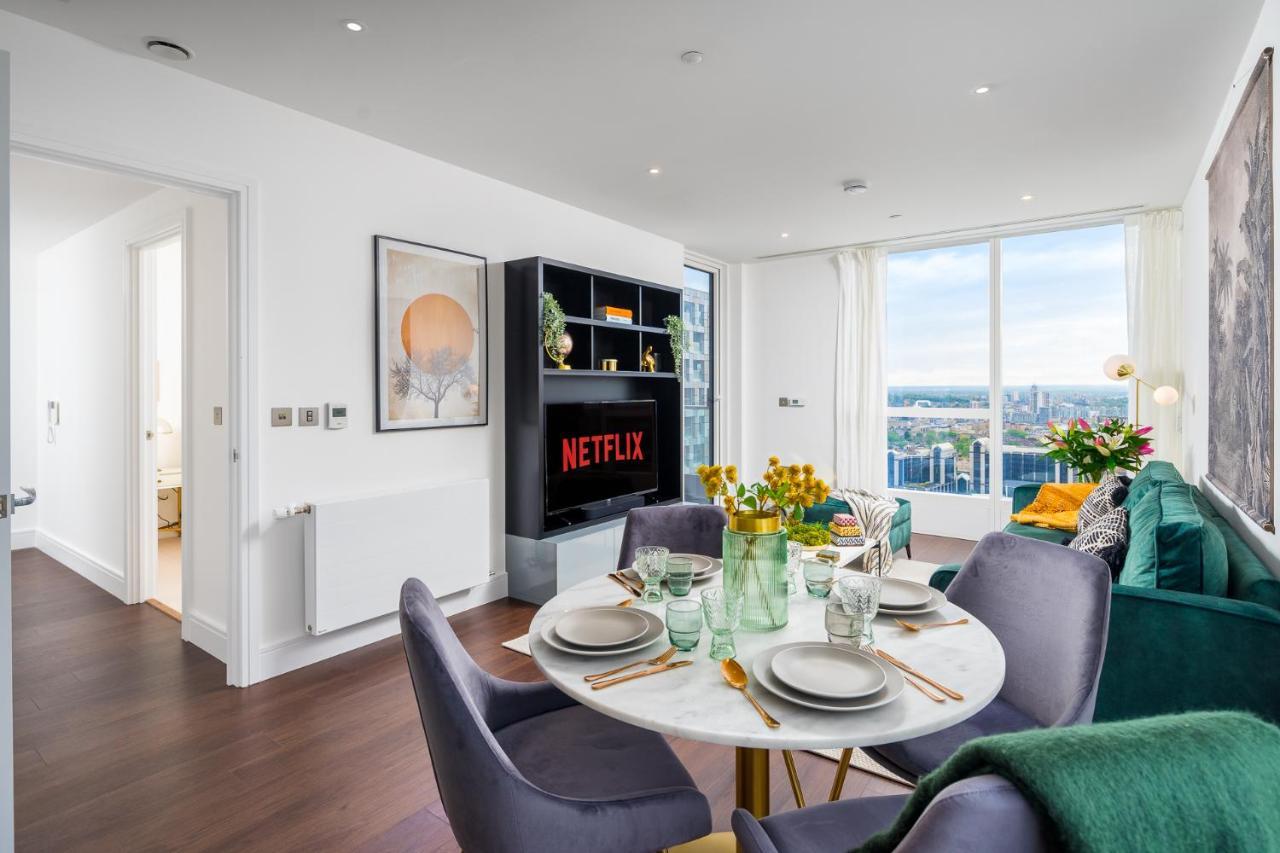 Luxurious Spacious 2Bed Suites Skyline River Views By Canary Wharf Лондон Екстериор снимка