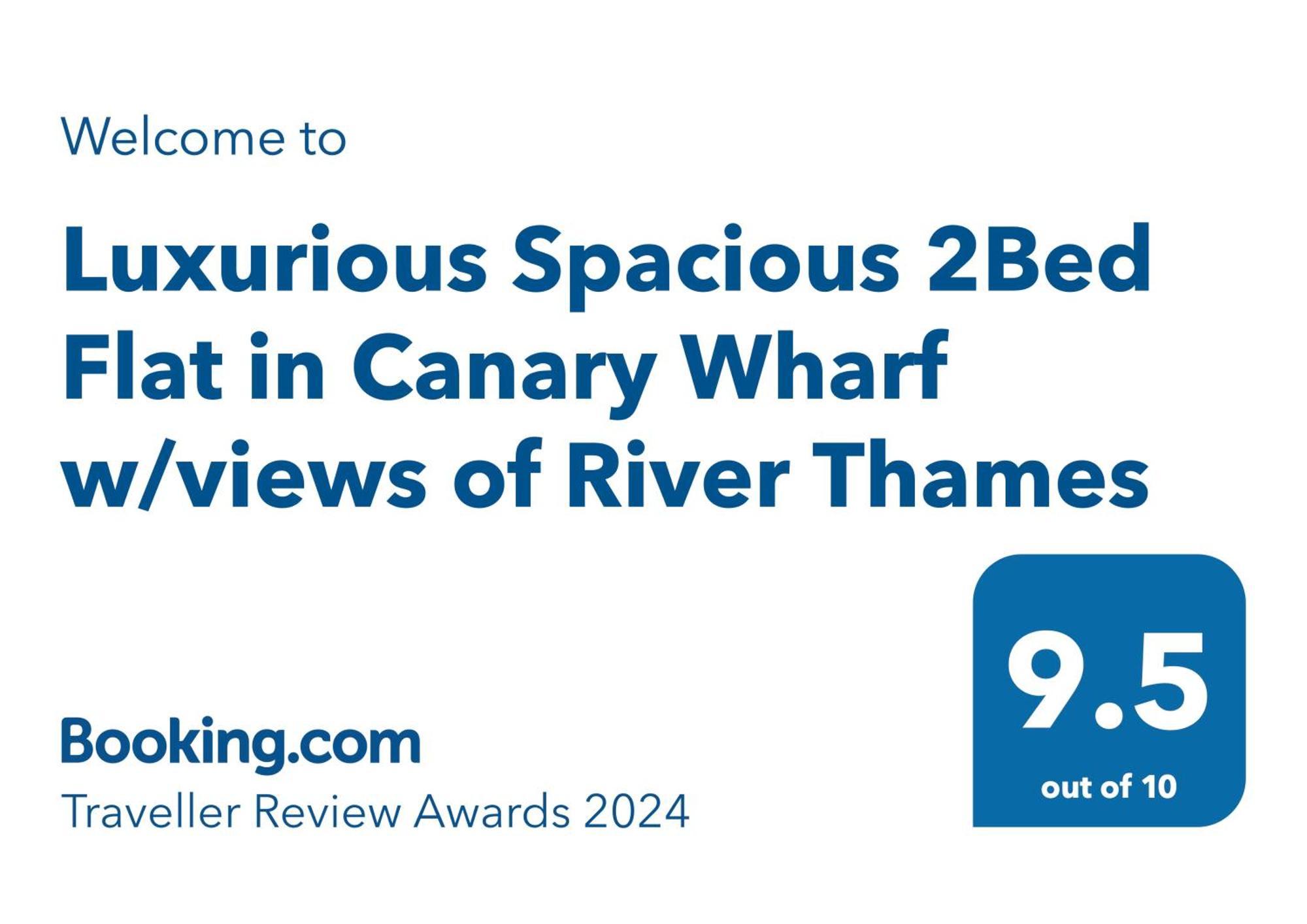 Luxurious Spacious 2Bed Suites Skyline River Views By Canary Wharf Лондон Екстериор снимка